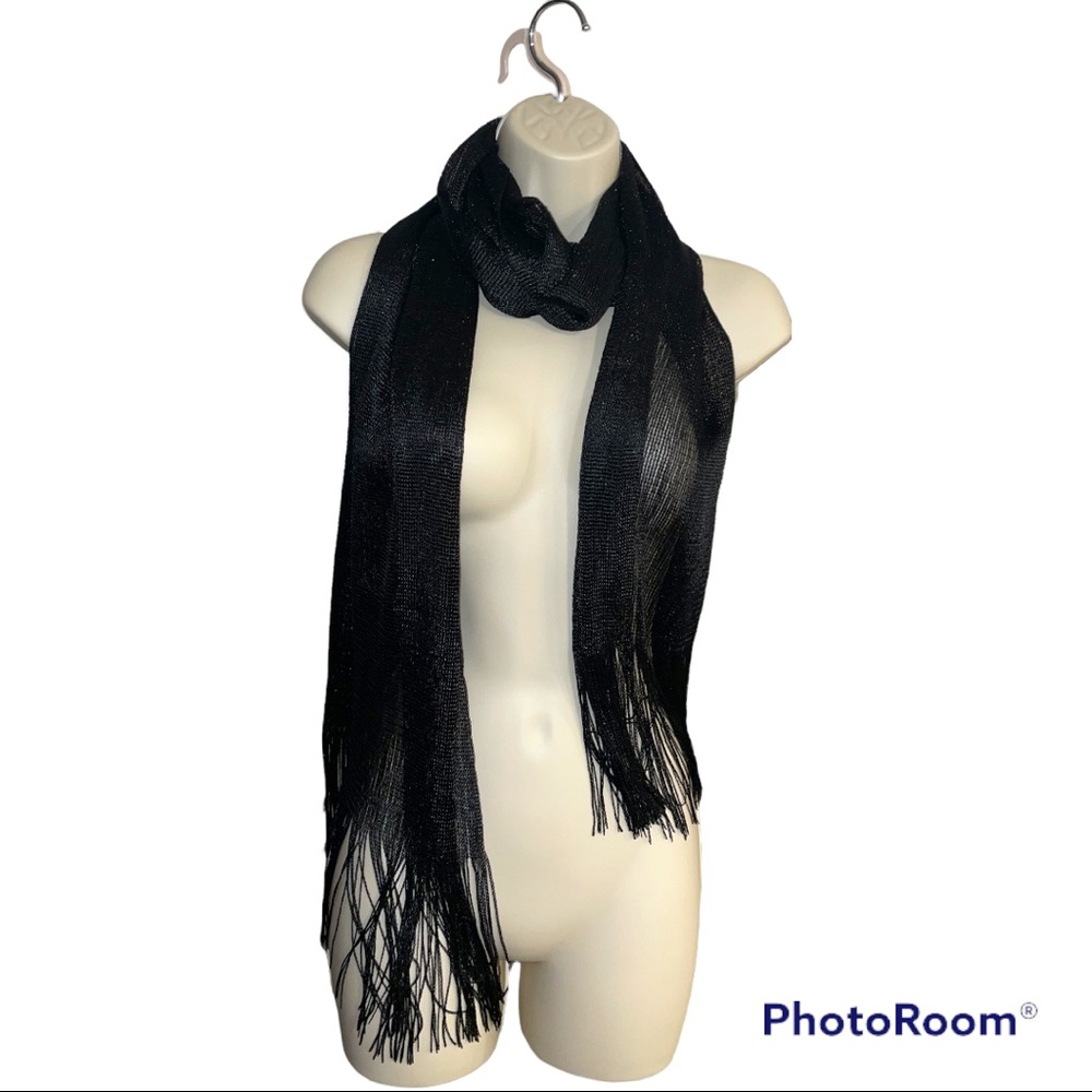Black dress scarf